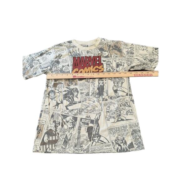 MARVEL Comics All Over Print AOP T-Shirt Kids Size M Hulk Spider-Man Batman Thor - Picture 6 of 7